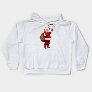 Santa Hates Biden Double Sided T Kids Hoodie